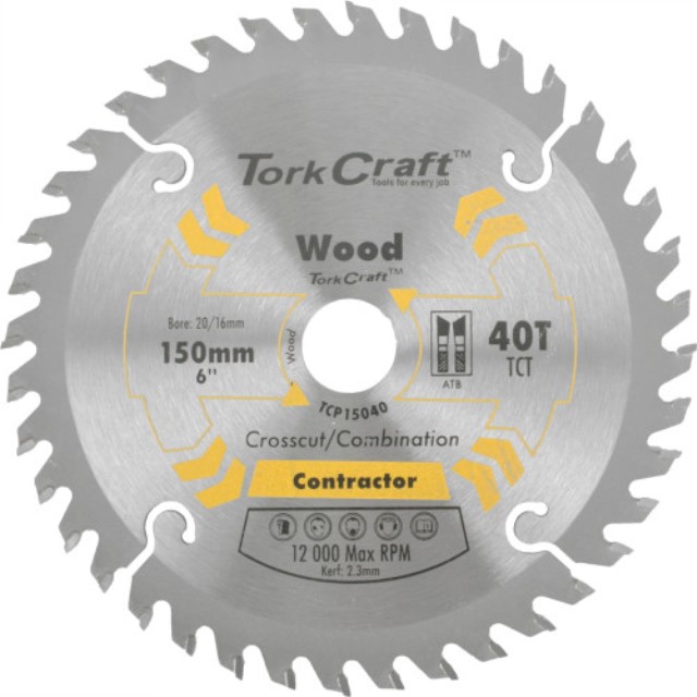Blade Contractor 150 X 40T 20/16 Circular Saw Tct