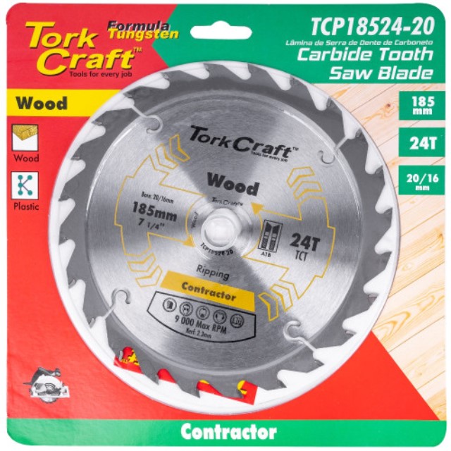 Blade Contractor 185 X 24T 20-16Mm Circular Saw Tct