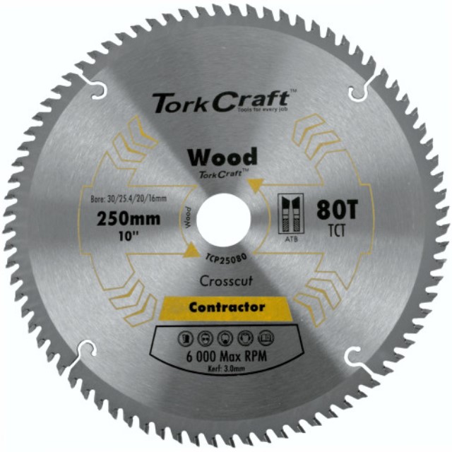 Blade Contractor 250 X 80T Atb 30/16 Circular Saw Tct