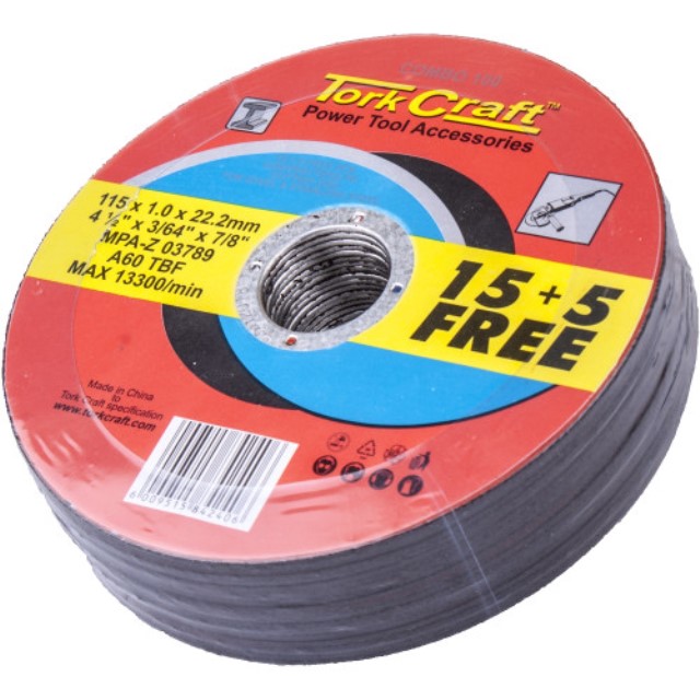 10+5 Cutting Disc Steel  & Ss 115 X 1.0 X 22.2 Mm 4X More Peformance