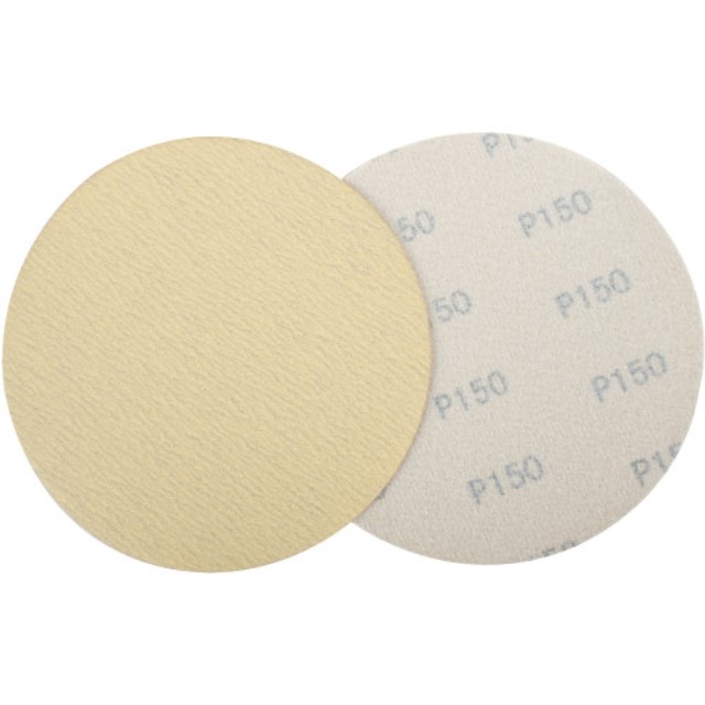 Gold Disc (50 Pieces) 500 Grit 150Mm Without Hole Hook And Loop