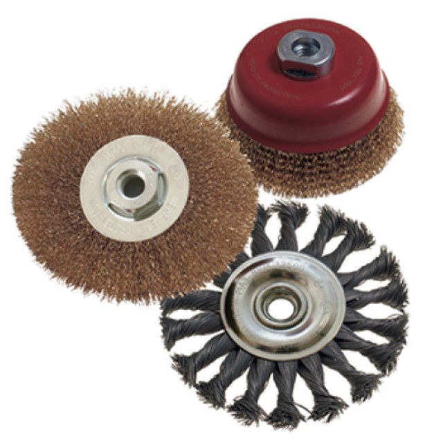 Wire Brush Set 3Pce 100Mm Twist Knot Wheel