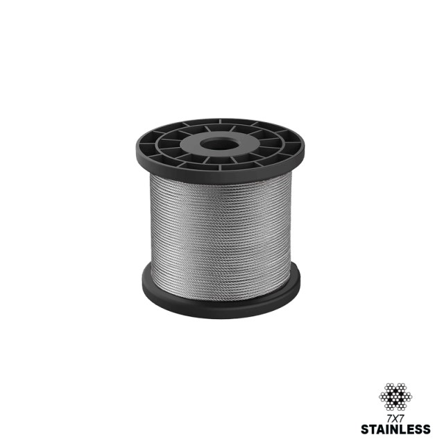 1mm - 7X7 - Stainless Steel Wire Rope 