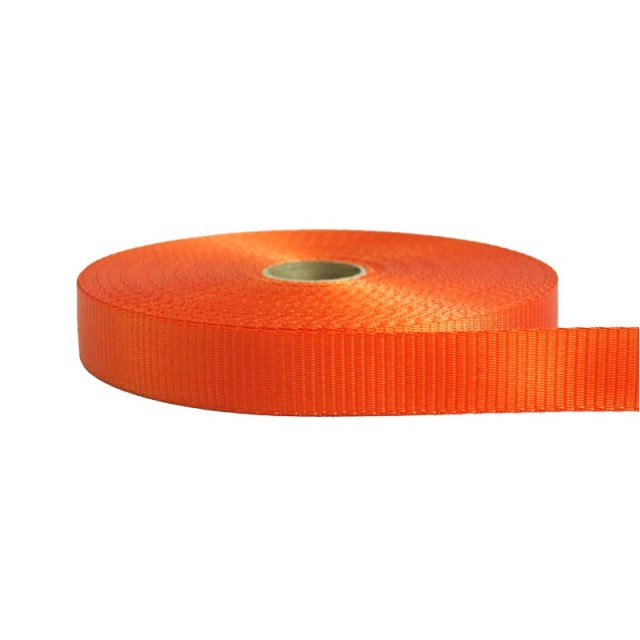 25mm – 2 Ton Industrial Webbing Orange | SOLD PER METER
