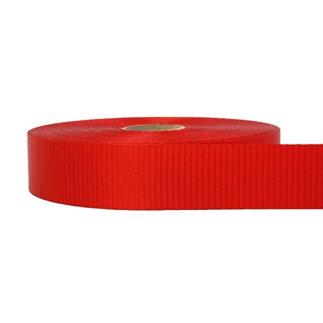 35mm – 2 Ton Industrial Webbing Red | SOLD PER METER