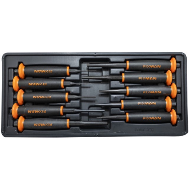 Fixman 10-Pc Punches Pin 2-3-4-5 Punch 2-3-4-5-6 Center Punch 8Mm